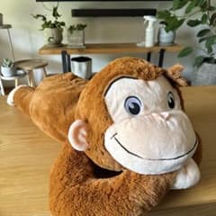 【新品未使用】おさるのジョージ 約80cm 超BIGグランデぬいぐるみのサムネイル