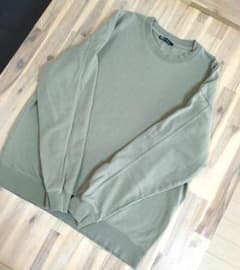 ZARA クルーネック スウェット カーキ