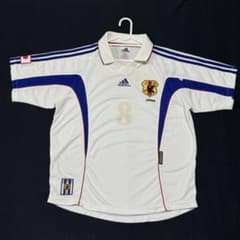 Rare 99-00 adidas Japan national football team Hidetoshi Tanaka away jersey