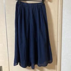 ネイビー ガウチョパンツ ウエスト64-70cm Mサイズのサムネイル