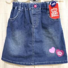 BABYDOLL ベビードール 130 デニム スカートのサムネイル