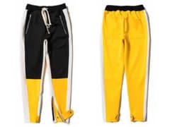 トラックパンツ イエロー ブラック切り返し XLのサムネイル