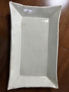 作家物 粉引 長皿のサムネイル