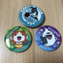 妖怪ウォッチ 缶バッジ 3つセット ジバニャン ウィスパー オロチ