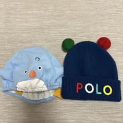 ペンギン帽子とPoloニット帽セットのサムネイル