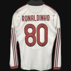 RONALDINHO】ロナウジーニョ ACミランアウェイユニフォーム 選手仕様