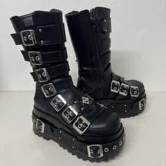 REFLEM【レフレム】14バックルプラットフォームブーツ　23cm REFLEM【レフレム】14バックルプラットフォームブーツ 23cm - メルカリ