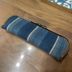 無形文化財　銚子ちぢみ　ペンケースのサムネイル