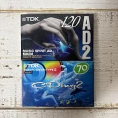 TDK AD2 120分 & C DING 2 70分 カセットテープセット - メルカリ