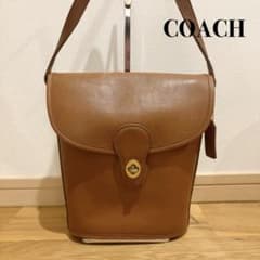 オールドコーチ ターンロック ショルダーバッグ グラブタンレザー USA 