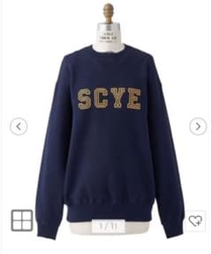 ドゥロワー drawer 別注　scye スウェット　ネイビー　新品未使用タグ SCYE サイ ロゴスウェット ネイビー drawer ドゥロワー - メルカリ
