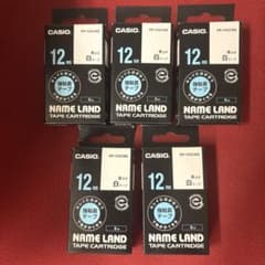 CASIO NAME LAND ネームランドテープ　 XR-12GCWE ②のサムネイル