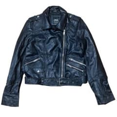 ZARA ラムレザー ダブル ライダース ジャケット　L レディース