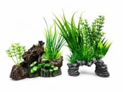 水槽用 人工水草 レイアウト素材 2種セットのサムネイル