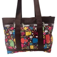 LeSportsac ショルダーバッグ ねずみ柄 総柄 トートバッグ 軽量 A4のサムネイル