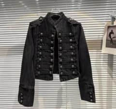 ⭐️24時間以内発送⭐️ナポレオン デニムジャケット M Napoléon jacket ナポレオンジャケット デニム M 黒 即日発送 - メルカリ