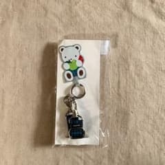 familiar りんごくま スマホストラップ チェックリボン付きのサムネイル