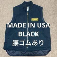 ヴィンテージ Carhartt カーハート ダック ベスト 黒 USA製 腰ゴム ヴィンテージ Carhartt カーハート ダック ベスト 黒 USA製 腰ゴム
