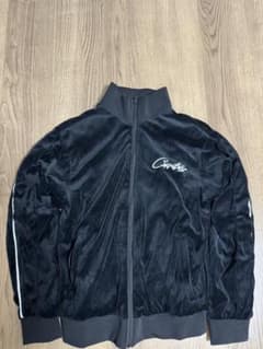 corteiz 黒 ファスナー付きジャケット