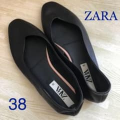 <専用> ZARA パンプス フラットシューズ 黒のサムネイル