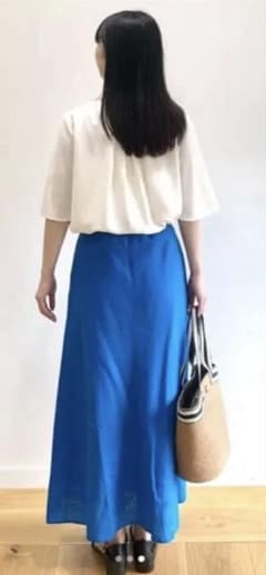 OPAQUE.CLIPロングスカート　ブルー　青色のサムネイル