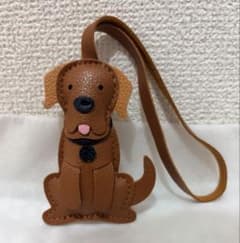 新品犬 ラブラドールバッグチャーム キーホルダー ブラウン　可愛いのサムネイル