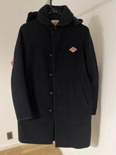 美品　DANTON ロングフーデットコート　ネイビー Mサイズ クリーニング済 美品 DANTON ロングフーデットコート ネイビー Mサイズ