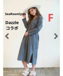 SeaRoomlynn❤Dazzleコラボ Ｖネックリボン カットソーワンピース