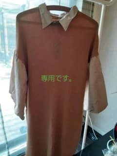 ニットワンピース　キャメル　新品タグ付のサムネイル