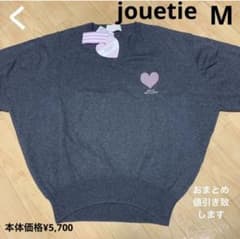 【新品・未使用】jouetie ジュエティ コットンニット M グレーのサムネイル
