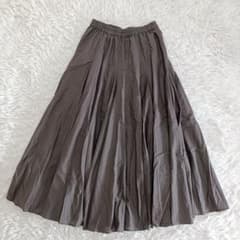 ミズイロインド　ボリュームフレアスカート　2025年モデル　チャコールグレー ミズイロインド ボリュームフレアスカート 2025年モデル