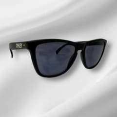 美品】 OAKLEY frogskins マットブラック サングラス - メルカリ