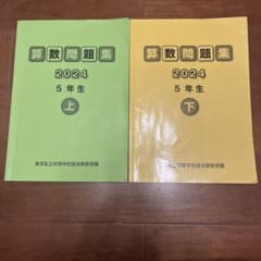 算数問題集 2024 5年生 上下セットのサムネイル