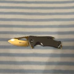 MTech USA 折りたたみナイフ ゴールド シルバーのサムネイル