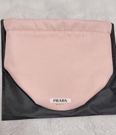 ✴︎新品未使用✴︎ PRADAビューティー ノベルティ 巾着ポーチ ピンク