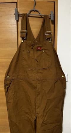 未使用！Dickies オーバーオール ブラウン　44×34インチ　大きいサイズのサムネイル