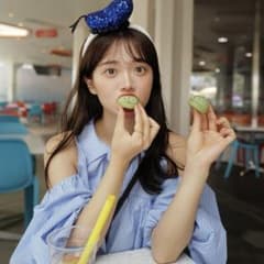 PINUE ピヌエ バルーンスリーブブラウス ブルー - メルカリ
