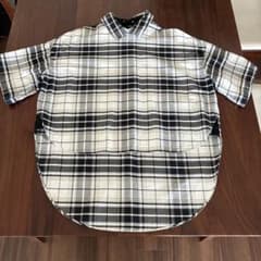 The Reracs チェック柄半袖シャツ コットン100% 白黒 美品 - メルカリ