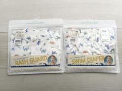 恐竜柄 水遊びラッシュガード & パンツSETのサムネイル
