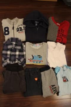 子供服　まとめ売り　120　男の子　ダブルビー　ラフルローレン　10点セットのサムネイル