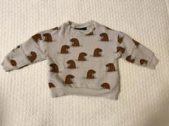 minirodini スウェット　トレーナー　裏地毛　90 セイウチのサムネイル