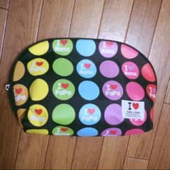 新品 大きめ ポーチ アイラブ パパ ♡ アイラブ ママのサムネイル