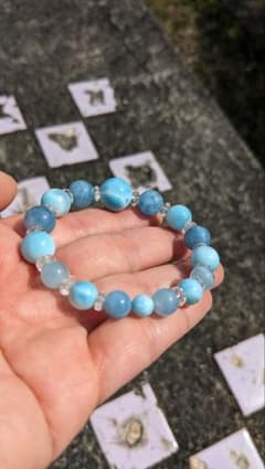 ✨️美品✨️ラリマー・アクアマリンのブレスレット　85,000円→80,000円のサムネイル