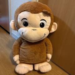 おさるのジョージ スーパーラージぬいぐるみ ぽってりver.