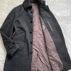 美品/Lサイズ Schott USA製 キルティング ウール ピーコート グレー