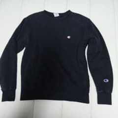Champion ブラック クルーネック トレーナー Mのサムネイル
