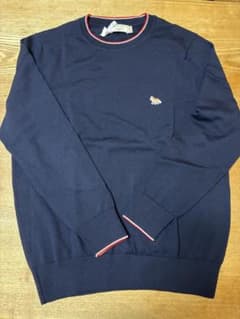 【MI様専用】MAISON KITSUNÉ ネイビー クルーネックセーターのサムネイル
