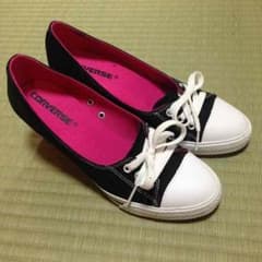 Roco☆さま専用❤️コンバース❤️ヒールスニーカー4 1/2のサムネイル
