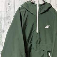NIKE アノラックパーカー ナイロンジャケット グリーン XL 緑色 - メルカリ