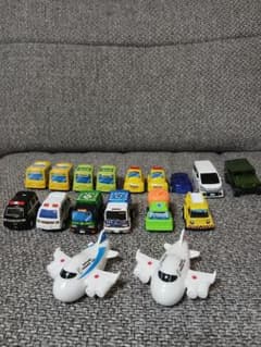 プルバックミニカー・ひこうきまとめ売り1７個セット はたらくくるま